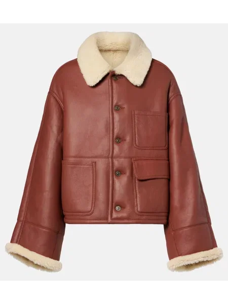 Geacă Victoria Beckham maro