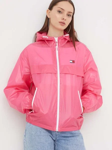 Tommy Jeans Geacă CHICAGO roz