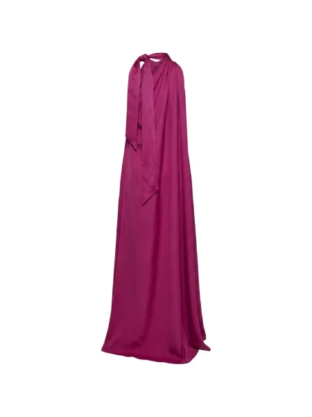 Rochie maxi Taller Marmo cu pene violet
