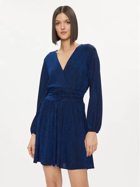 Please Rochie cocktail Bleumarin