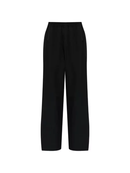 Pantaloni Balenciaga cu broderie alergare negru