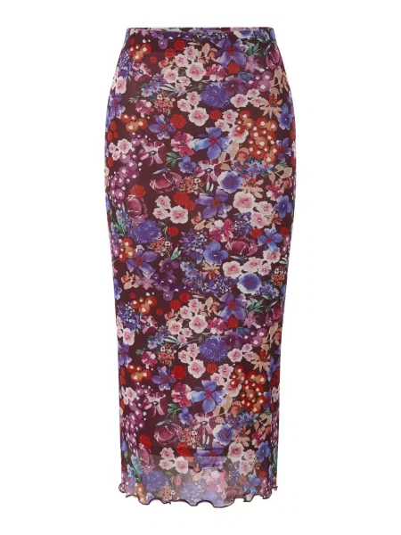 Rich & Royal Fustă / lila / roz / sângeriu albastru