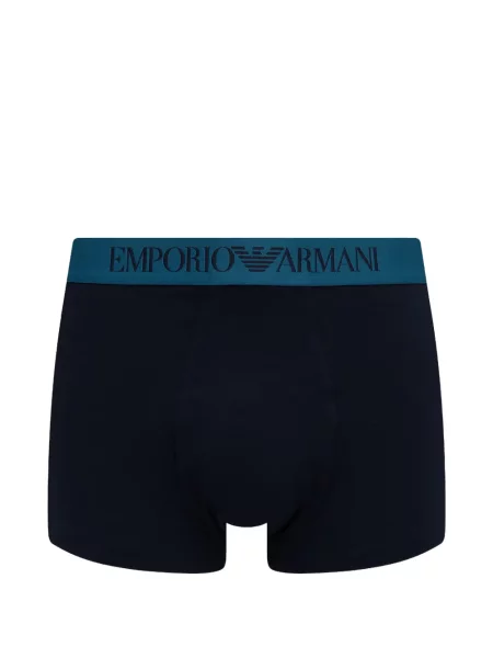 Boxeri Emporio Armani cu autograf albastru