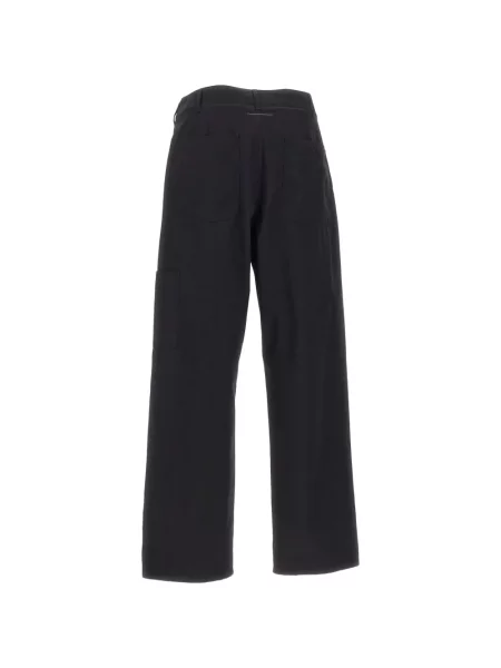 Spodnie Mm6 Maison Margiela z logo czarne
