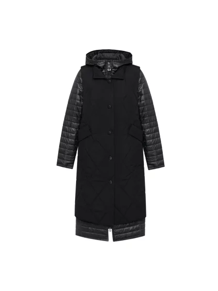 Пальто зі знімним жилетом Estro чорне