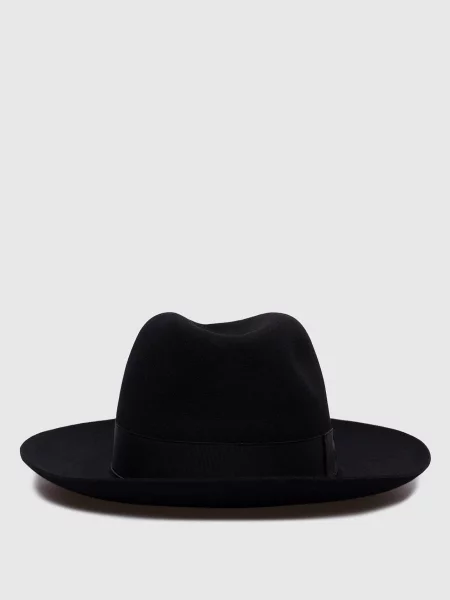 Капелюх Amedeo з логотипом Borsalino чорний