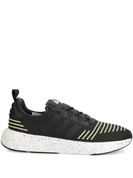 Sneakerși Adidas Cloudfoam alergare cu dungi cu platformă verde