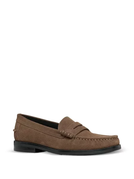 Pantofi loafer Geox din piele de căprioară maro