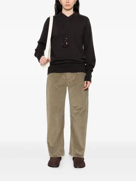 Pantaloni Studio Nicholson de catifea cord verde