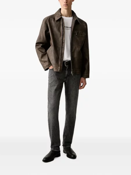 Blugi drepți Trussardi gri