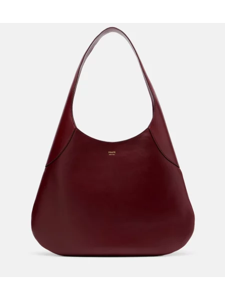 Usnjena torbica Khaite bordo