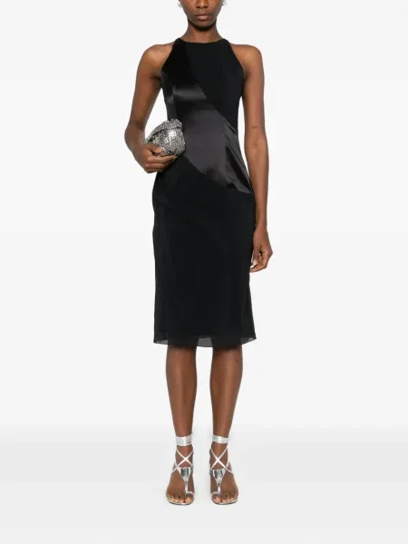 Rochie midi Botsi până la genunchi de costum negru