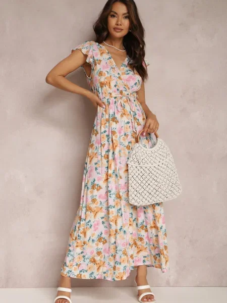 Rochie Alb-Menta Phaedrathe alb