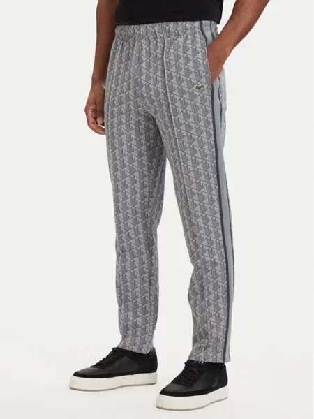 Lacoste Spodnji del trenirke Paris Monogram siva