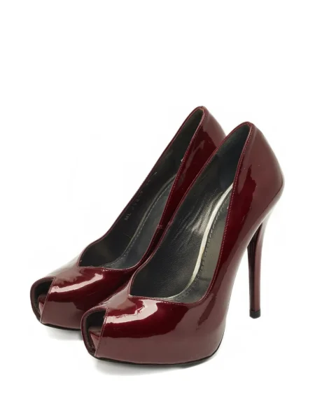Pantofi cu toc Stuart Weitzman cu platformă roșu