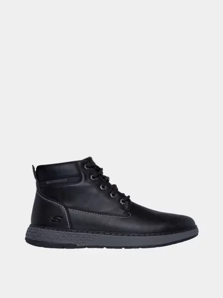 Кожаные ботинки Skechers черные