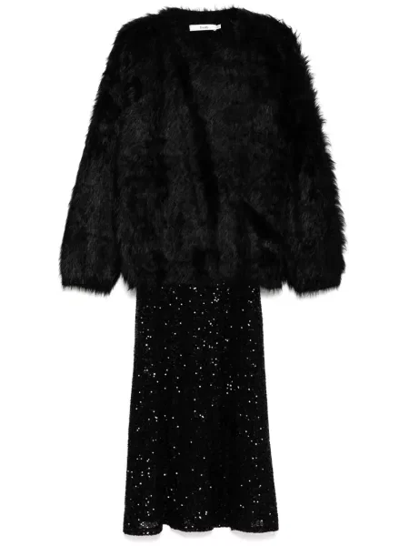 Rochie B+ab cu paiete de costum negru