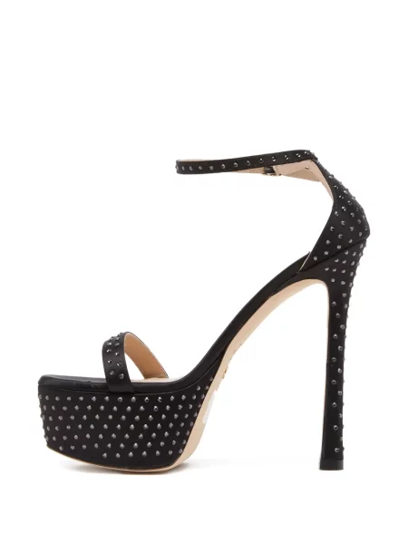 Sandale Stuart Weitzman de cristal negru