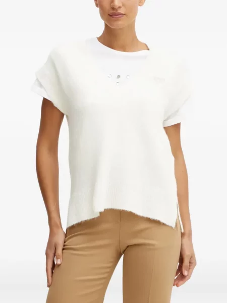 Kamizelka Liu Jo z dekoltem w serek biała