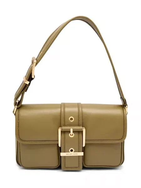 Michael Kors De piele geantă pe umăr COLBY kaki