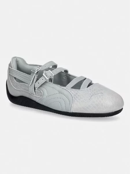 Puma balerinke usnjene Speedcat Ballet Croc siva