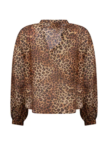 Cămașă Mc2 Saint Barth cu imagine cu model leopard maro