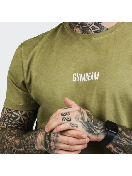 Koszulka fitness regular fit FIT zielona