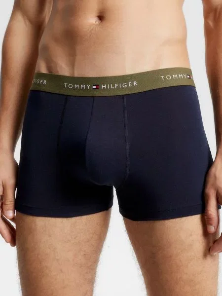 Tommy Hilfiger priliehavé boxerky pánske s bavlnou modrá