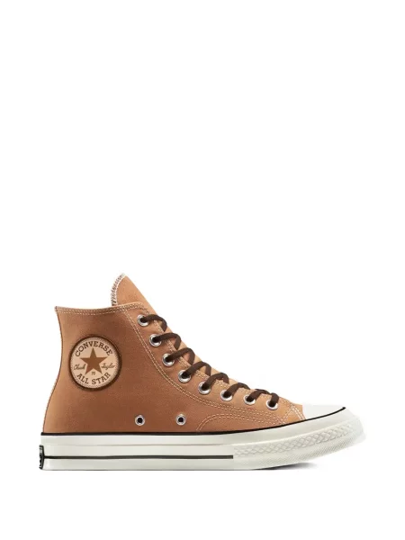 Sneakerși Converse Chuck 70 cu tepi cu legături maro