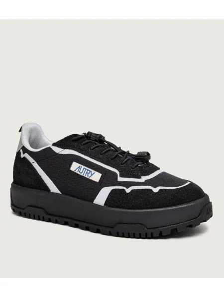 Autry Sneakers Wildpace | piele întoarsă negru