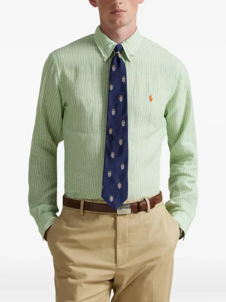 Czapka z daszkiem Polo Ralph Lauren w kratkę z twillu biznesowa niebieska