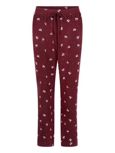 Hunkemöller Spodnji del pižame rdeča bela