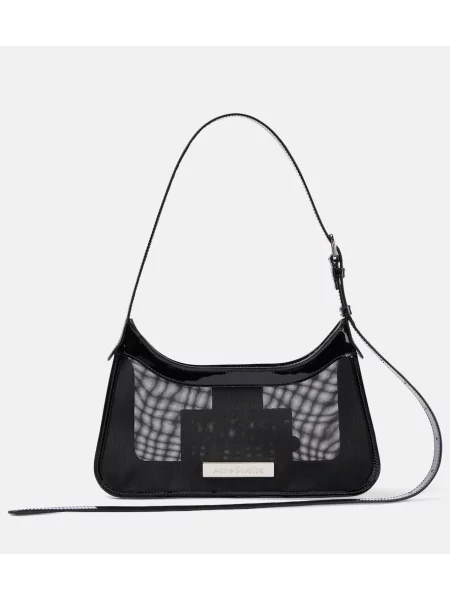 Geanta de piele Acne Studios din piele negru