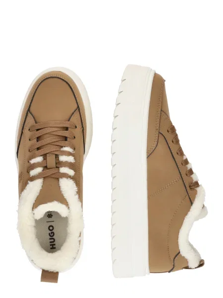 HUGO Căptușite sneakers Lyssa_Tenn_bpfr | shearling bej