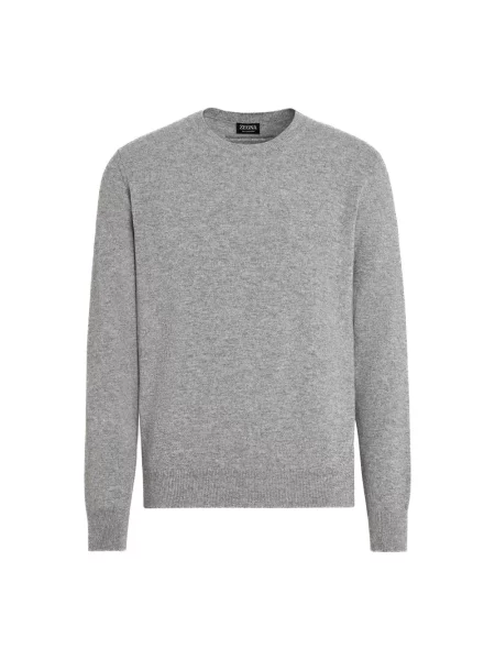 Sweter Zegna z kaszmiru szary