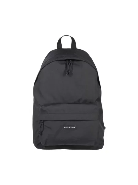 Lniana torba Balenciaga Explorer czarna