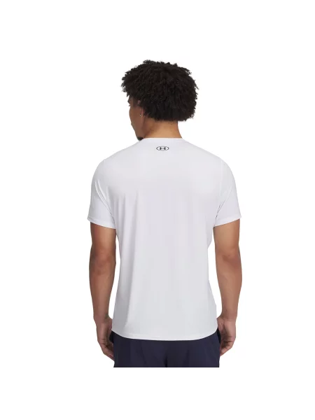T-shirt Under Armour Heatgear Fitted SS Tee White/ Black S biała