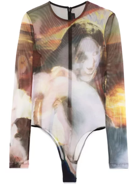 Body Mugler transparente verde