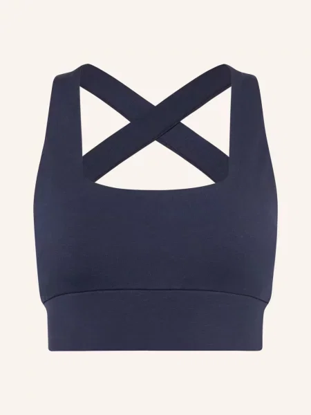 Mandala Sportovní Podprsenka French Neck tmavě modrá
