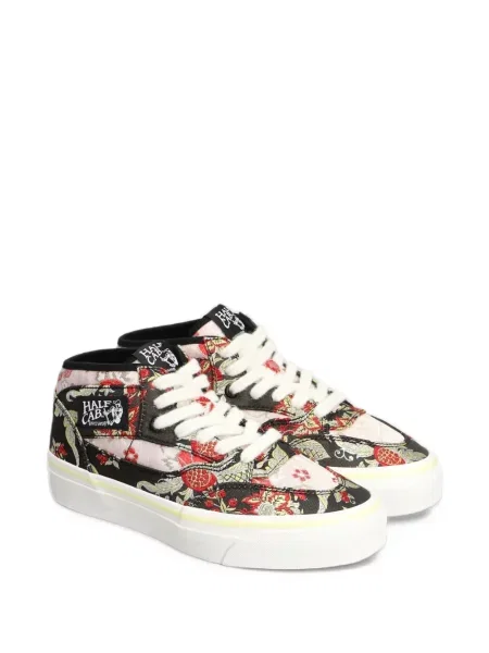 Φλοράλ sneakers Vans ζακάρ μαύρο