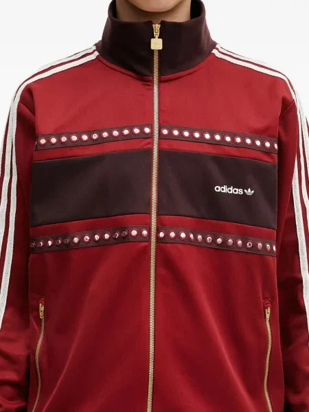 Маратонки Adidas Terrex с връзки на райета с дантела червено