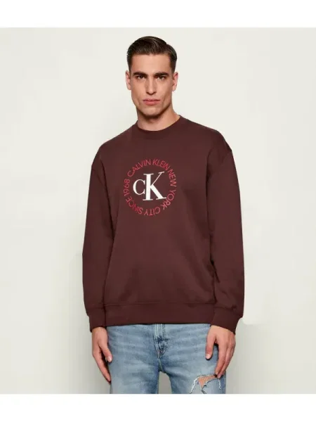Calvin Klein Jeans Hanorac | Relaxed fit maro