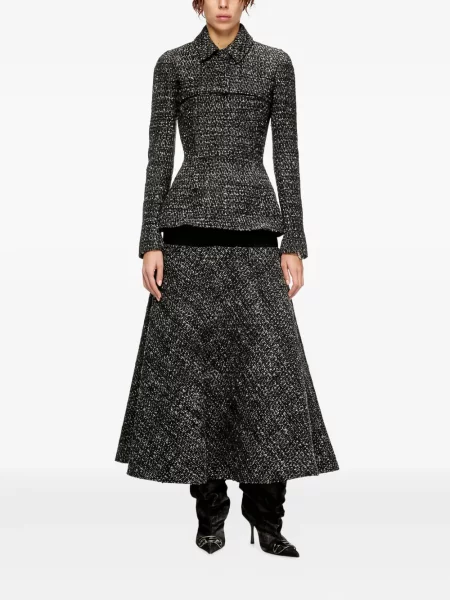 Geacă Diesel din tweed negru