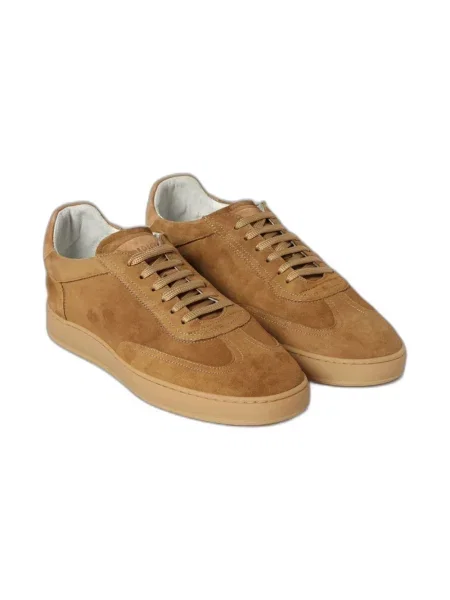 Sneakersy Soldini skórzane brązowe