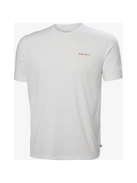 Koszulka Helly Hansen Skog Graphic krótki rękaw śnieżny S biały