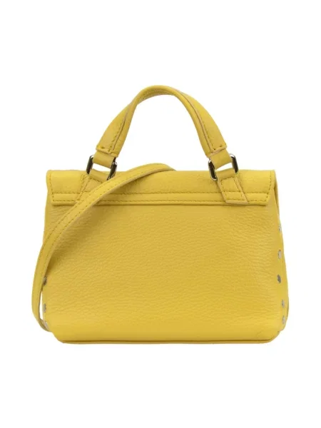 Torebka Zanellato skórzana żółta