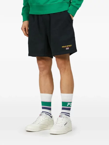 Kratke hlače Polo Ralph Lauren s autogramom s vezicama plava