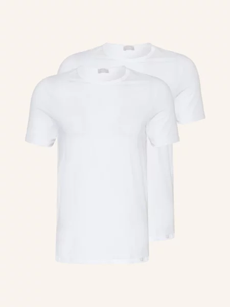 Hanro Trička Cotton Essentials 2 Kusy V Balení bílá