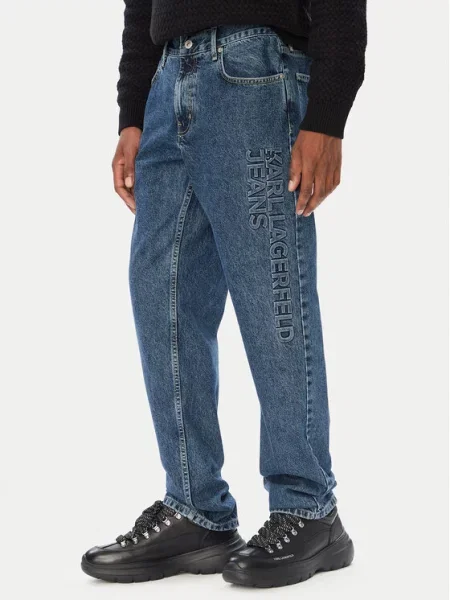 Karl Lagerfeld Jeans Jeans hlače Straight Leg modra