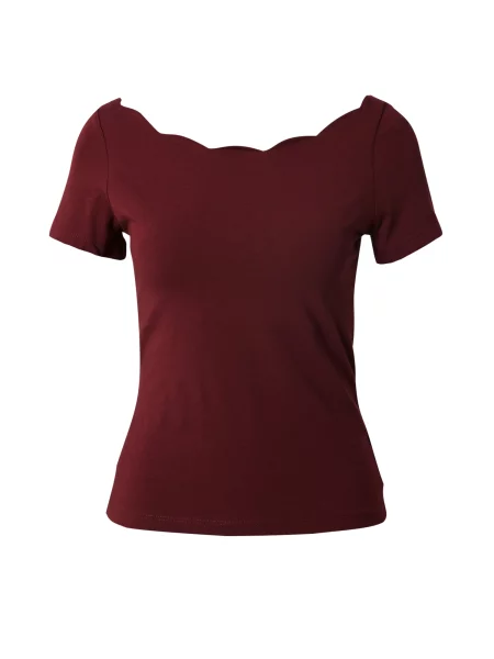 ABOUT YOU Tricou Charlotta bordeaux roșu